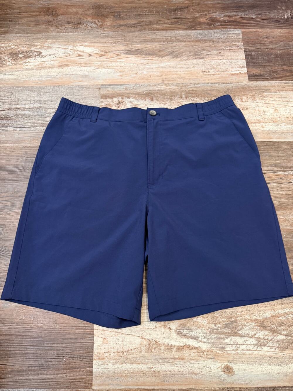 Southern Proper men’s navy blue chino golf short sz 38 EUC SWEAT WICKING casual